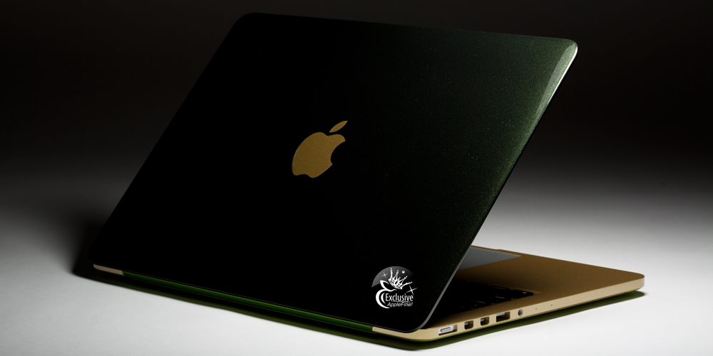 Купить эксклюзивный MacBook Pro Gold Green